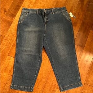 Talbots Straight Ankle Jean, High waist,Straight Leg, Ankle Length, Sz 20W, NWT